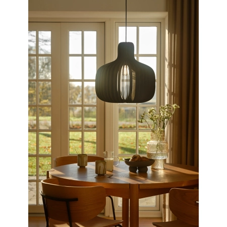 Lampa wisząca drewniana E27 Hazo NO2512053003 - Nordlux